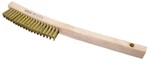 164BR Weiler Handle Scratch Brush Brass .012" 3 X 19 Made In Usa. Fixed Price $12.95.