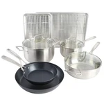 Babish 12-PIECE Mixed Material (stainless Steel, Carbon & Aluminum) Pr.... Fixed Price $234.47.