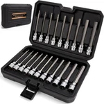 Mulwark 20PC 3/8" Drive Extra Long Allen Hex Bit Socket Set One Size, Silver. Fixed Price $57.11.