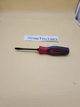 Snap-on Tools GSHD4 1/4" Flat Head Screwdriver Red Hard Grip Black Shaft Usa. Fixed Price $40.99.