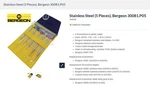 Bergeon 30081-P05, Swiss Made Precision Screwdriver Set. Fixed Price $90.00.
