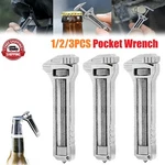 1/2/3PCS Pocket Wrench Multitool Compact Titanium Screwdriver For Fishing Opener. Fixed Price $8.99.