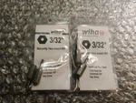 Wiha 71971 Security Hex Insert 3/32" 25MM Pack Of 4 Bits Germany. Fixed Price $15.98.