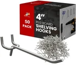 Online Best Service 50 Hooks Inch 4" Pc, Silver. Fixed Price $30.99.