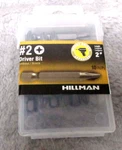 Hillman #2 Phillips Driver Bit Impact Hardened S2 Steel New 10 Pack. Fixed Price $8.90.