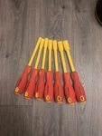 Greenlee 0257-01 Insulated Nut Driver Set 3/16 To Half 1/2 Inch Piece. Fixed Price $130.00.