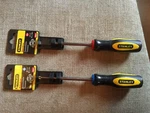 2-PC Stanley Tools Screwdriver Hand Set Phillips 60-002, Flathead Tip 60-004. Fixed Price $11.99.