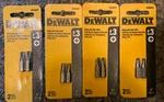Dewalt #3 Phillips Tips, DW2003, Lot Of Four 2-PACKS = 8 Bits Total. Fixed Price $10.70.