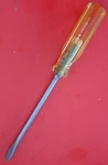 Nos Utica Tools Usa 3/8" Flat Head Slotted Screwdriver U90008 Shank 13". Fixed Price $21.83.