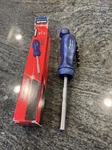 Snap On SSDMR4BMB Ratcheting Screwdriver With 5 Bits Power Blue. Fixed Price $134.95.