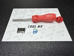 Snap-on Tools Usa Nos Red Hard Handle Ratcheting Screwdriver SSDMR4B. Fixed Price $194.95.