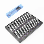 22 Pcs 304 Stainless Steel Tattoo Nozzle Tips Needle Tube Kit Supply With Brush. Fixed Price $14.99.