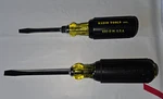 (two) Klein Tools Screwdrivers 600-4 602-3 4"& 3" Keystone Cushiongrip PK-2. Fixed Price $25.97.