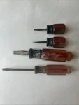 Vintage Craftsman Usa Screwdriver Lot 41586 Wf 41581 41854 (X2) Stubby Set. Fixed Price $45.00.