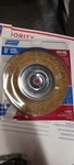 Norton Wire Metal Bench Grinder Wheel Unopened For 1/2" And 5/8" Arbor. Fixed Price $15.99.