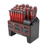Magnetic Screwdriver Set Plastic Mountable Rack Crv Steel 114PC VT08-3372. Fixed Price $49.99.