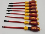Lot Of Wiha Flat Head Insulated Screwdrivers 1.2X8.0X175 320N - Germany. Fixed Price $18.99.