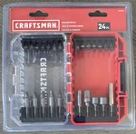 Craftsman Piece Steel Hex Shank Screwdriver Bit Set CMAF-1224. Fixed Price $11.95.