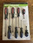 Pittsburgh Professional Screwdriver Set 8 Pc - Magnetic Tips/tpr Handles 94607. Fixed Price $12.00.