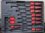 Snap On Tools Usa SGDX120B 12PC Orange Soft Grip Combo Screwdriver Set Missing. Fixed Price $260.00.