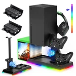 Upgrade Stand For Xbox Series With Back Cooling Fan& Rgb Lights, Charging S.... Fixed Price $69.99.