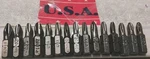 15PC Usa-made Assorted Phillips 1/4" 1" Hex Driver Bit Set. Fixed Price $17.89.
