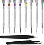 8 Pieces Professional Watch Screwdriver Set Micro Precision Pcs + Tweezers. Fixed Price $12.91.