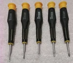 5PC Titan Precision Cushion Grip 4" Long Assorted Sizes Screwdriver Handle Set. Fixed Price $13.30.