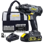 Rida Impact Driver Kit 180NM 20V Cordless Drill Yellowish Grey. Fixed Price $94.99.