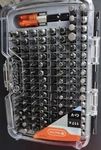 Tactix 418210 117PC Chrome Vanadium Bit Set Mixed Drive T8-T40 Case. Fixed Price $30.00.