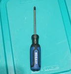 Kobalt Phillips Screwdriver Ergonomic Handle Steel Blue Black Single Piece. Fixed Price $10.00.