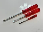 Nos 3PC Quick Wedge Screwdriver Lot Set Red Plastic Handle Model 2356 1834 1253. Fixed Price $56.99.