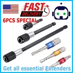 6PCS Socket Adapter Drill Bits Set Hex Impact Driver Tools 1/4" 3/8" 1/2" Shank. Fixed Price $9.95.