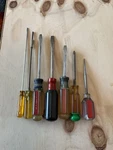 Vtg. Lot Of 7 Various Screwdrivers From Different Brand,flat Head&philips,allen. Fixed Price $48.00.