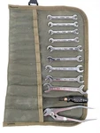 Us Military American Kal Tool Kit Canvas Roll Upson Wilde Sae Wrench Screwdriver. Fixed Price $74.99.