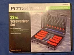 Pittsburgh 32-PC Screwdriver Set Soft Grip Magnetic Tips W/ Case New. Fixed Price $7.99.