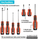 Black+decker Magnetic Screwdriver Set, 17-PIECE BDHT65003. Fixed Price $20.99.