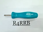 Snap-on Tools Usa Rare Teal Hard Grip Flat Standard Handle Stubby Screwdriver. Fixed Price $79.95.