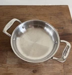 All-clad Stainless Steel 6" Inch Mini Au Gratin Cooking Pan 2 Handle. Fixed Price $19.99.