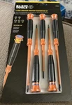 Klein Tools 85615INS 5-PIECE Insulated Precision Screwdriver Set New. Fixed Price $20.00.