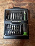Pittsburgh 32PC Screwdriver With Plastic Case Tweezers. Fixed Price $9.00.