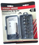 Black Decker 6 Screwdriver Bits Slot Phillips 1 Magnetic Holder Made In Usa. Fixed Price $14.95.