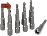 Mesee 10 Pcs Power Nut Driver Set, 1/4 Inch Hex Shank Magnetic Extension Socket. Fixed Price $16.73.