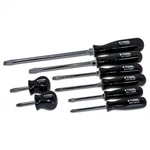 Tool International 8-PIECE Black Phillips And Slotted Screwdriver Set 19000. Fixed Price $33.57.
