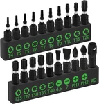 Swanlake 20PCS Tamper Resistant Star Bit Set,torx One Size, Black And Green. Fixed Price $10.69.