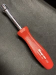 Snap On NDD116B 6-POINT Sae 1/2" Hard Handle Nut Driver (red). Fixed Price $27.99.
