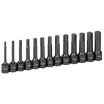 Grey Pneumatic 1343MH 1/2" Drive 4" Length Hex Point Socket Set Pieces. Fixed Price $230.39.