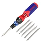 Workpro 12-IN-1 Ratcheting Multi-bit Screwdriver Set Double End Handle. Fixed Price $21.99.