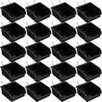 20 Pack Pegboard With Metal Hooks, Black Storage Bins,.... Fixed Price $36.23.