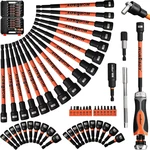 Horusdy 59PCS Magnetic Nut Set With 6-IN-1 Ratcheting Screwdriver Handle,. Fixed Price $56.65.